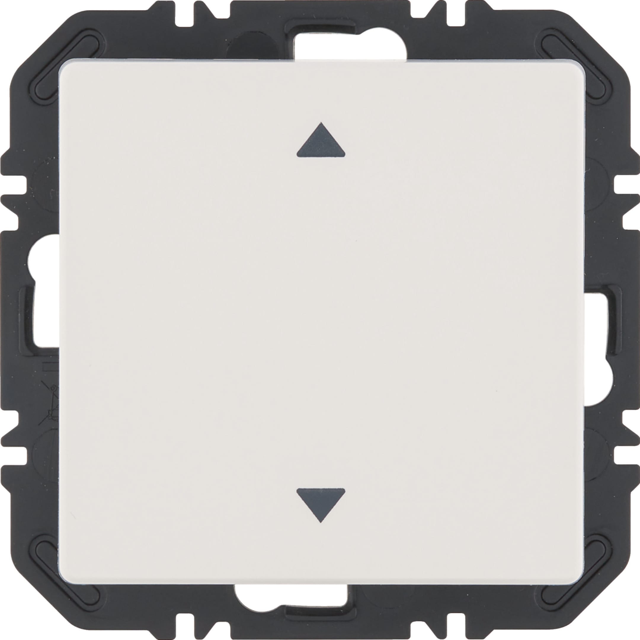 HAGER BOCCHIOTTI - Modulo EnOcean con bilanciere  con simbolo frecce, Q.x velluto bianco polare