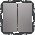 HAGER BOCCHIOTTI - Pulsanti Friends of Hue 2 IN, B.x, alluminio velluto verniciato