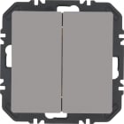 HAGER BOCCHIOTTI - Pulsanti Friends of Hue 2 IN, Q.x, velluto alluminio