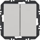 HAGER BOCCHIOTTI - Modulo EnOcean con bilanciere doppio, Q.x alluminio verniciato velluto