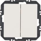 HAGER BOCCHIOTTI - Modulo EnOcean con bilanciere doppio, Q.x velluto bianco polare