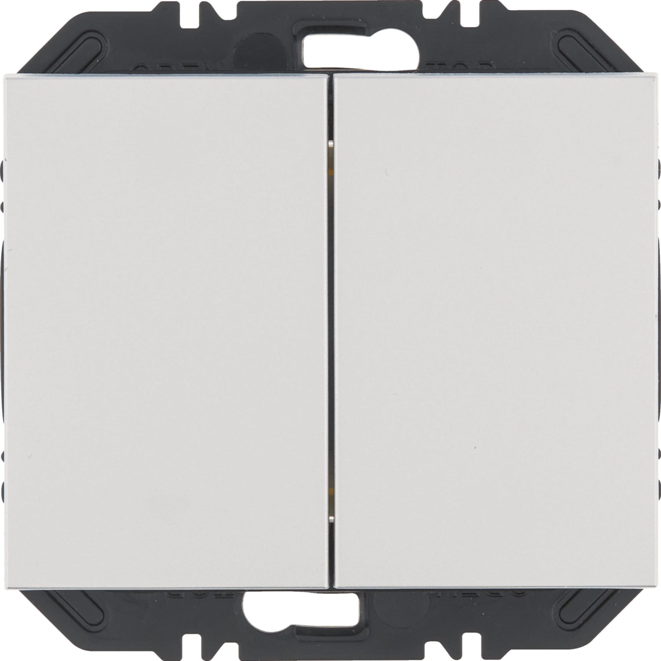 HAGER BOCCHIOTTI - Modulo EnOcean con bilanciere doppio, K.x alluminio verniciato opaco