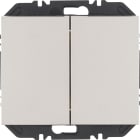 HAGER BOCCHIOTTI - Modulo EnOcean con bilanciere doppio, K.x acciaio inox verniciato opaco