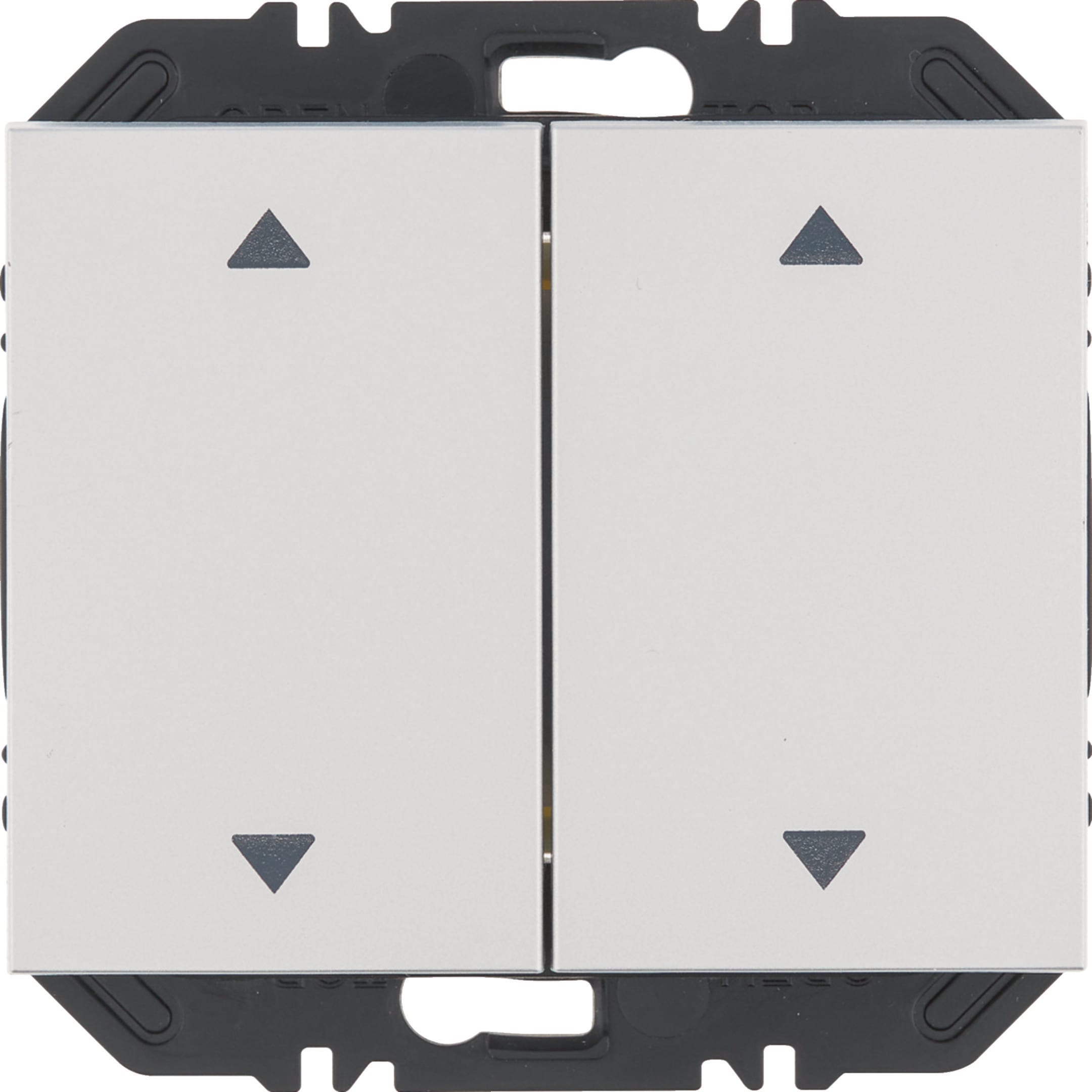 HAGER BOCCHIOTTI - Modulo EnOcean con bilanciere doppio con frecce, K.x alluminio verniciato opaco