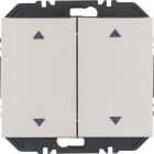 HAGER BOCCHIOTTI - Modulo EnOcean con bilanciere doppio con frecce, K.x acciaio inox vern. opaco