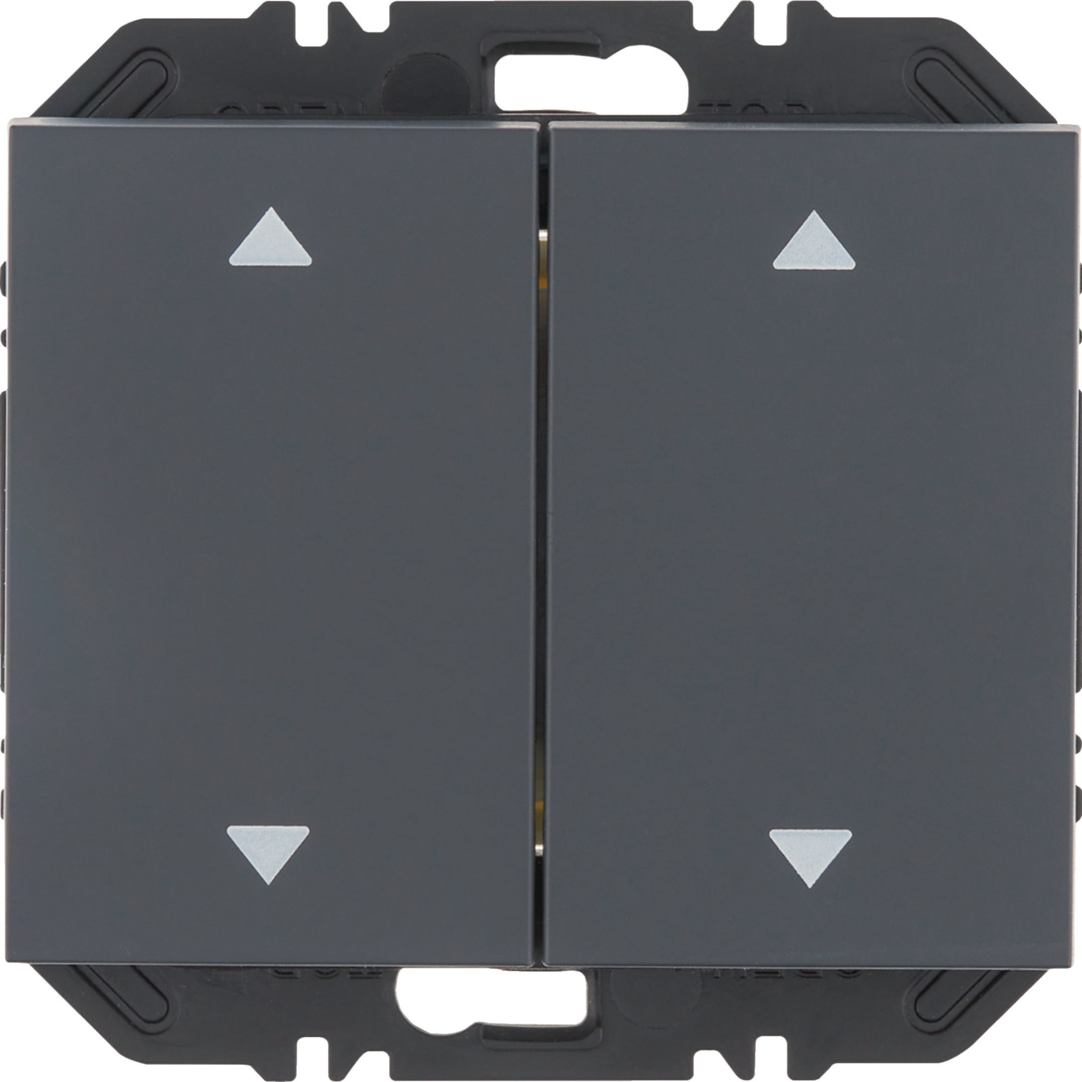 HAGER BOCCHIOTTI - Modulo EnOcean con bilanciere doppio con frecce, K.x antracite opaco