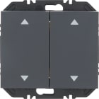 HAGER BOCCHIOTTI - Modulo EnOcean con bilanciere doppio con frecce, K.x antracite opaco