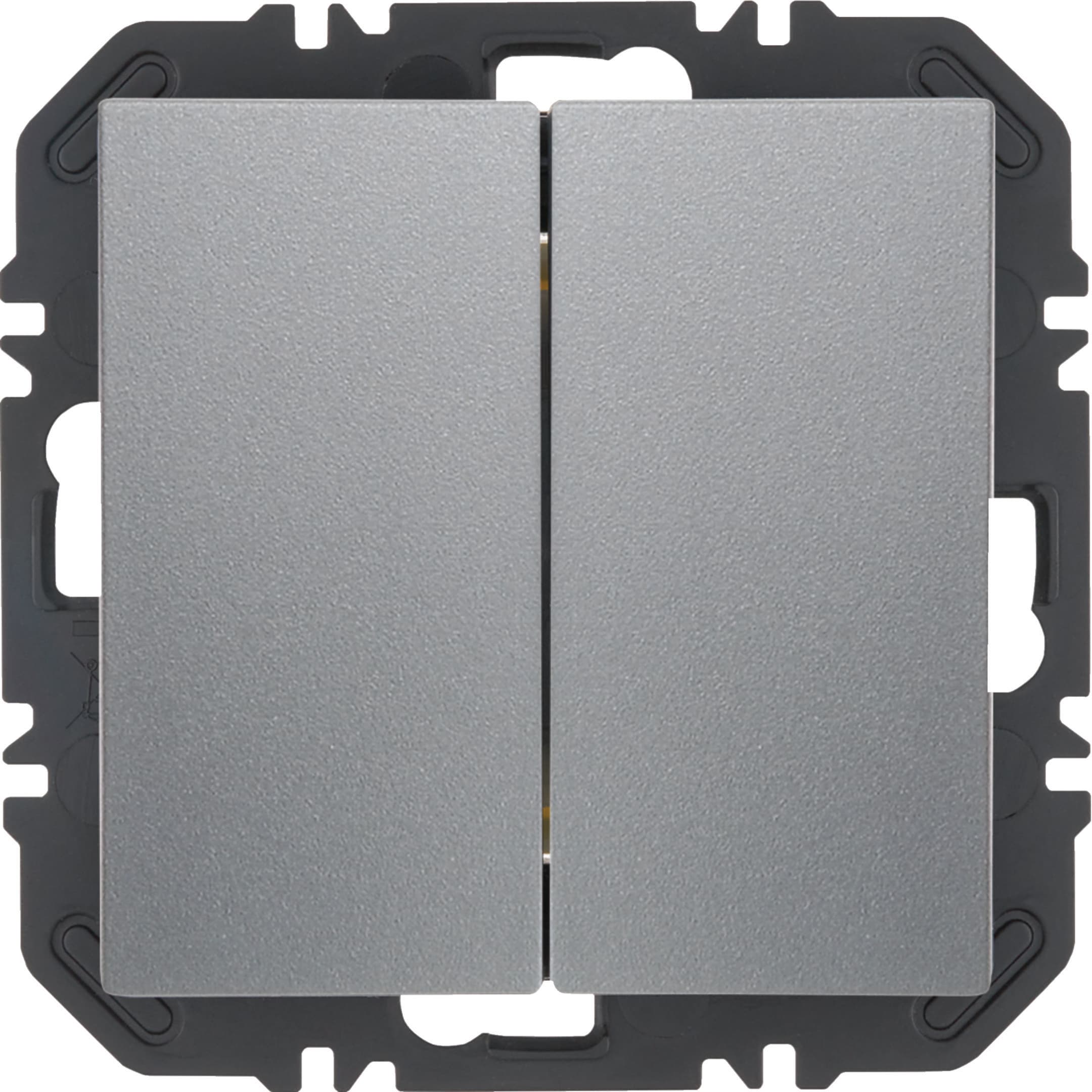 HAGER BOCCHIOTTI - Modulo EnOcean con bilanciere doppio, S.1/B.x alluminio verniciato opaco