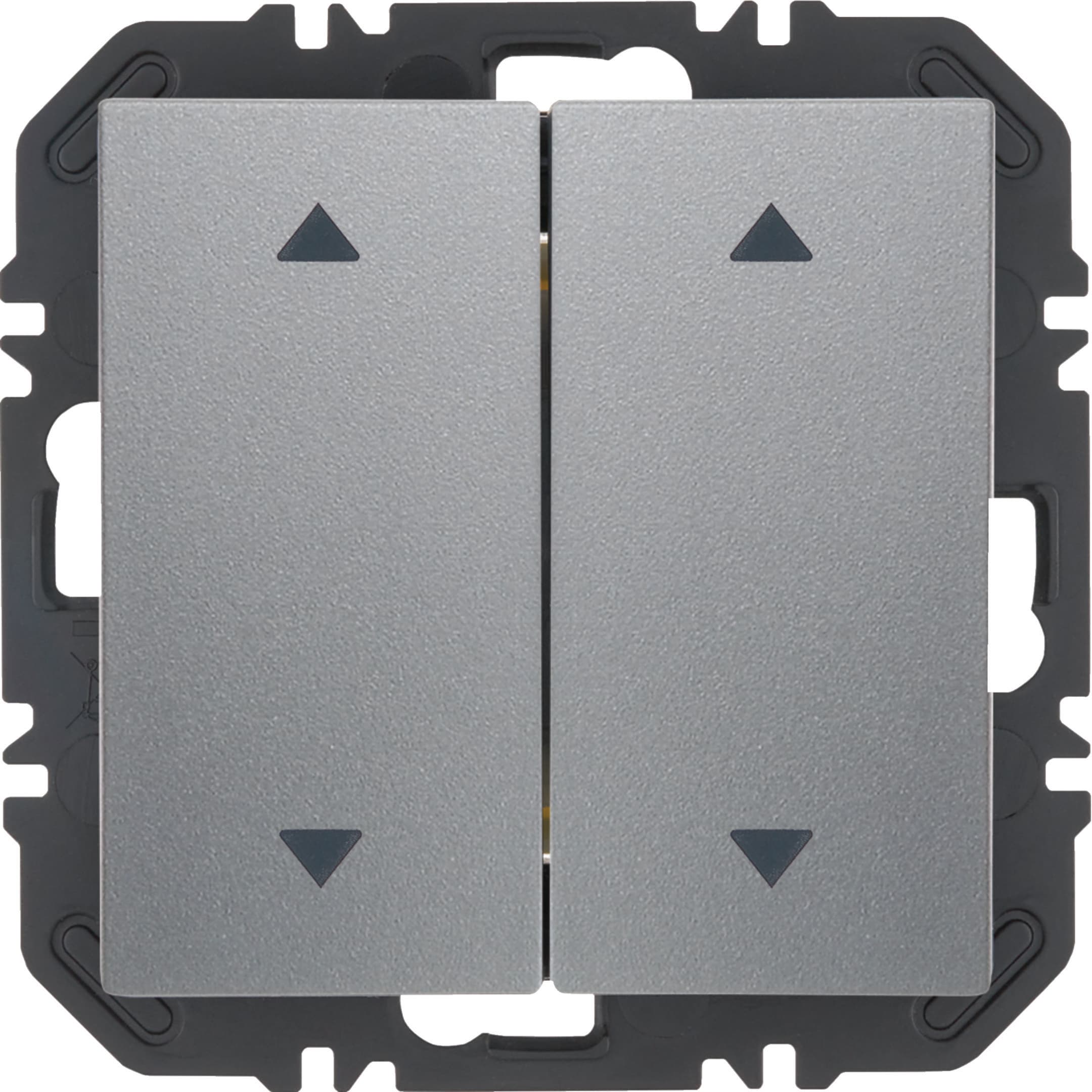 HAGER BOCCHIOTTI - Modulo EnOcean con bilanciere doppio con frecce, S.1/B.x allum. verniciato opaco