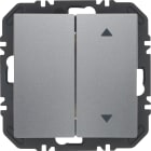 HAGER BOCCHIOTTI - Modulo EnOcean con bilanc, doppio con frecce a lato, S.1/B.x allum. vern. opaco