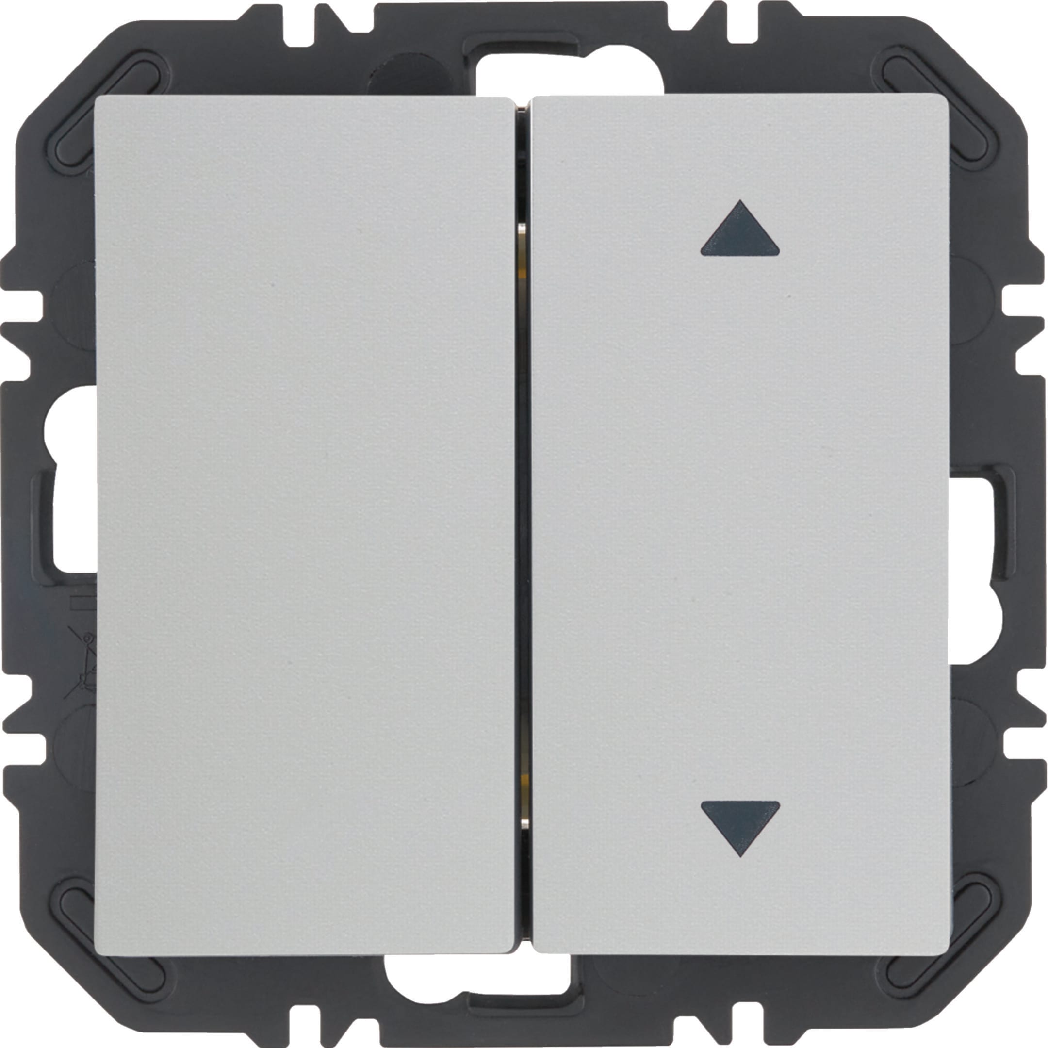 HAGER BOCCHIOTTI - Modulo EnOcean con bilanc, doppio con frecce a lato, S.1/B.x bianco polare