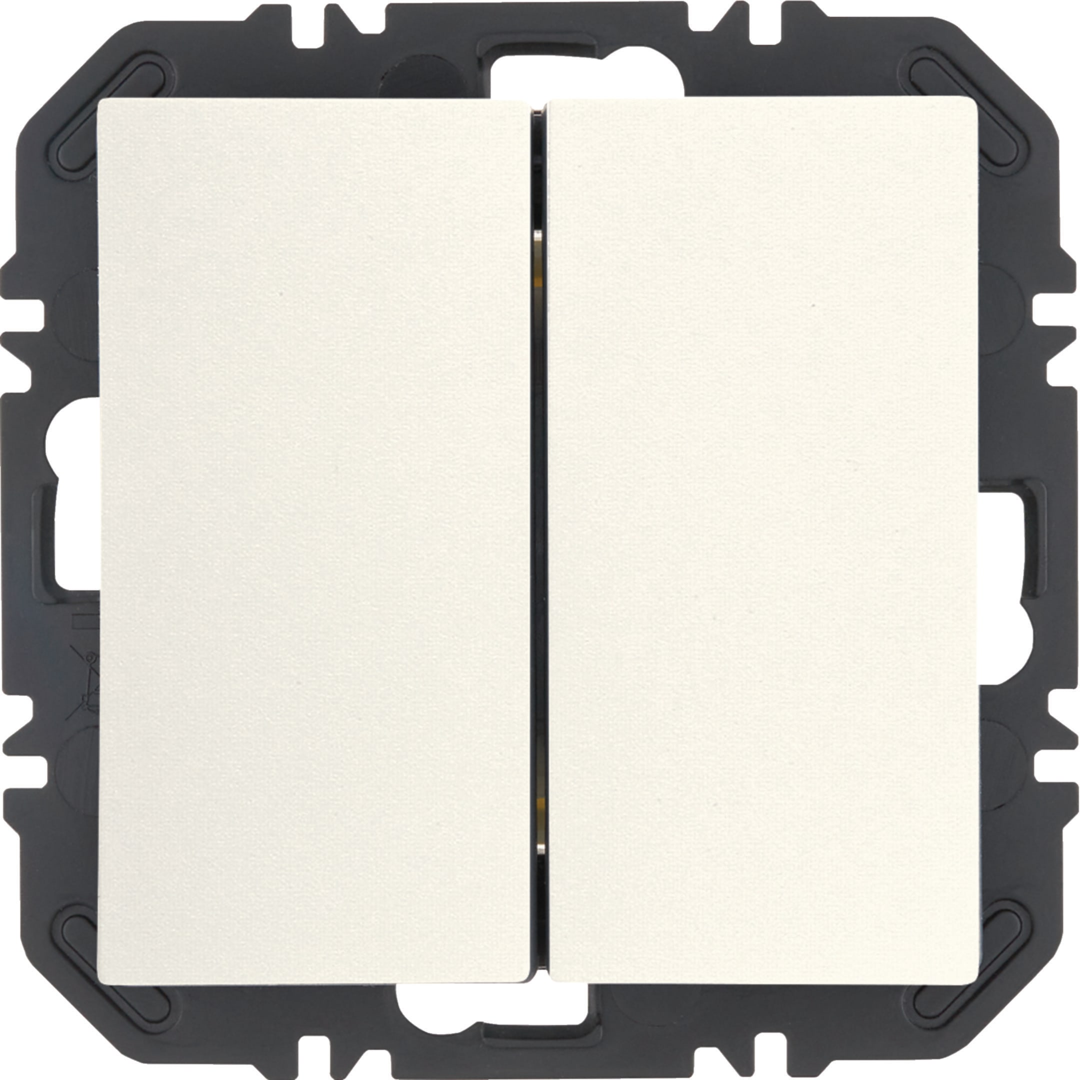 HAGER BOCCHIOTTI - Pulsanti Friends of Hue 2 IN, p.1, bianco polare lucido