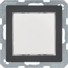 HAGER BOCCHIOTTI - segnale lum. a LED, illuminazione rossa/verde Serie Q.1/Q.3 antrac.vellut, vern.