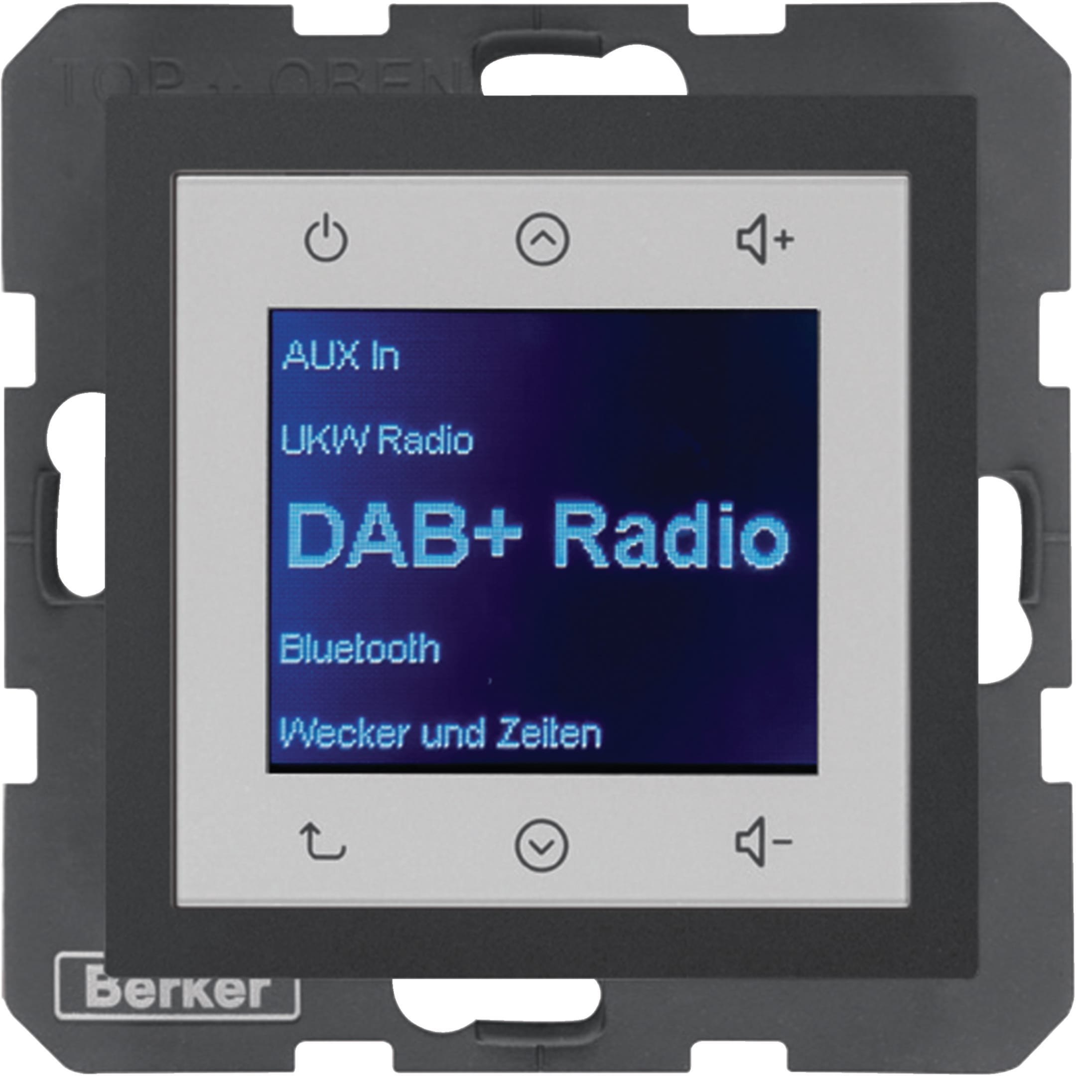 HAGER BOCCHIOTTI - Radio Touch DAB+, S.1/B.x antracite opaco
