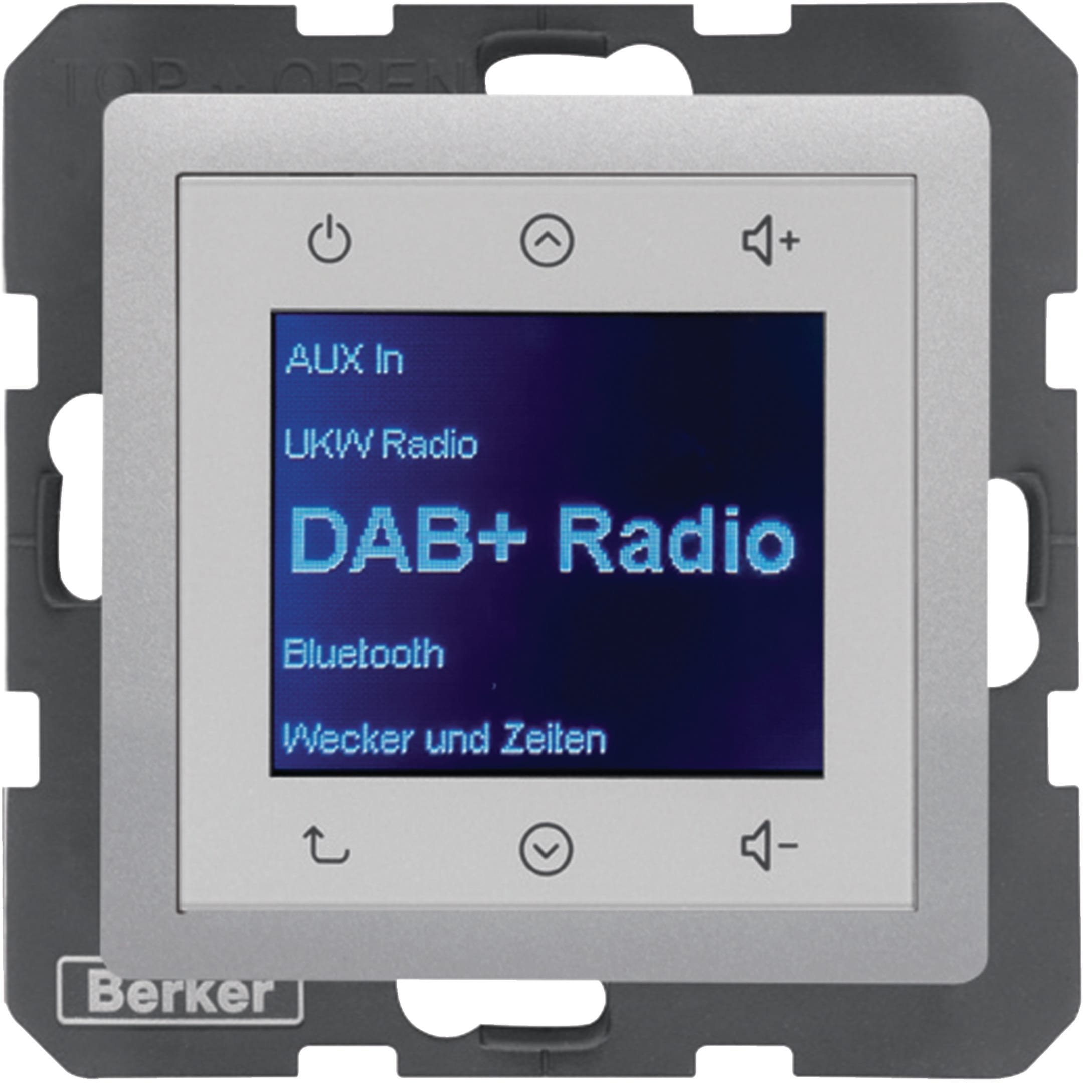 HAGER BOCCHIOTTI - Radio Touch DAB+, finitura Q.x in alluminio velvet