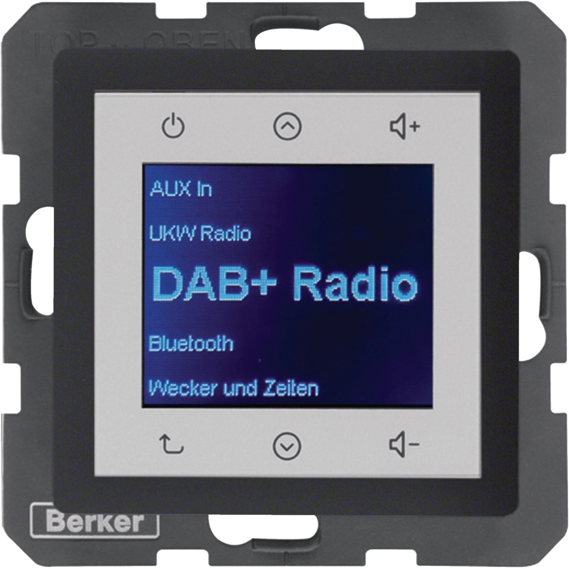 HAGER BOCCHIOTTI - Radio Touch DAB+, Q.x laccato vellutato antracite