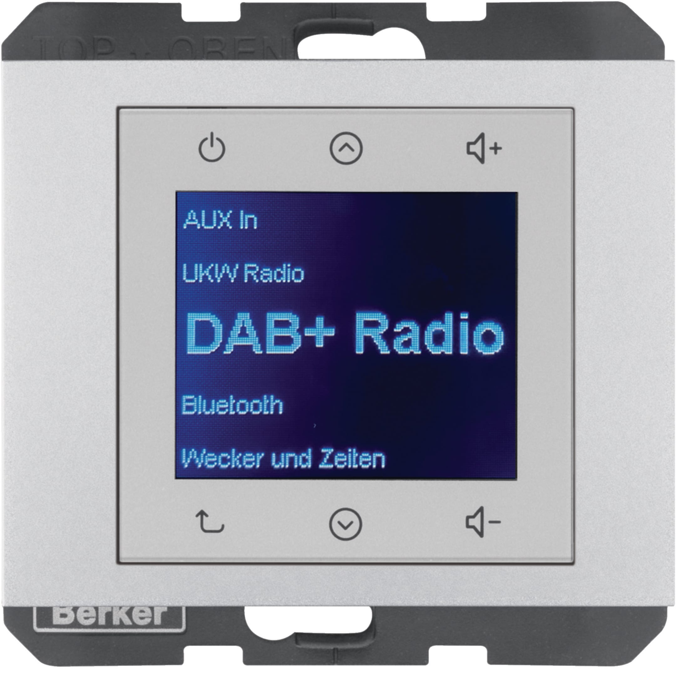 HAGER BOCCHIOTTI - Radio Touch DAB+, K.x alluminio laccato opaco