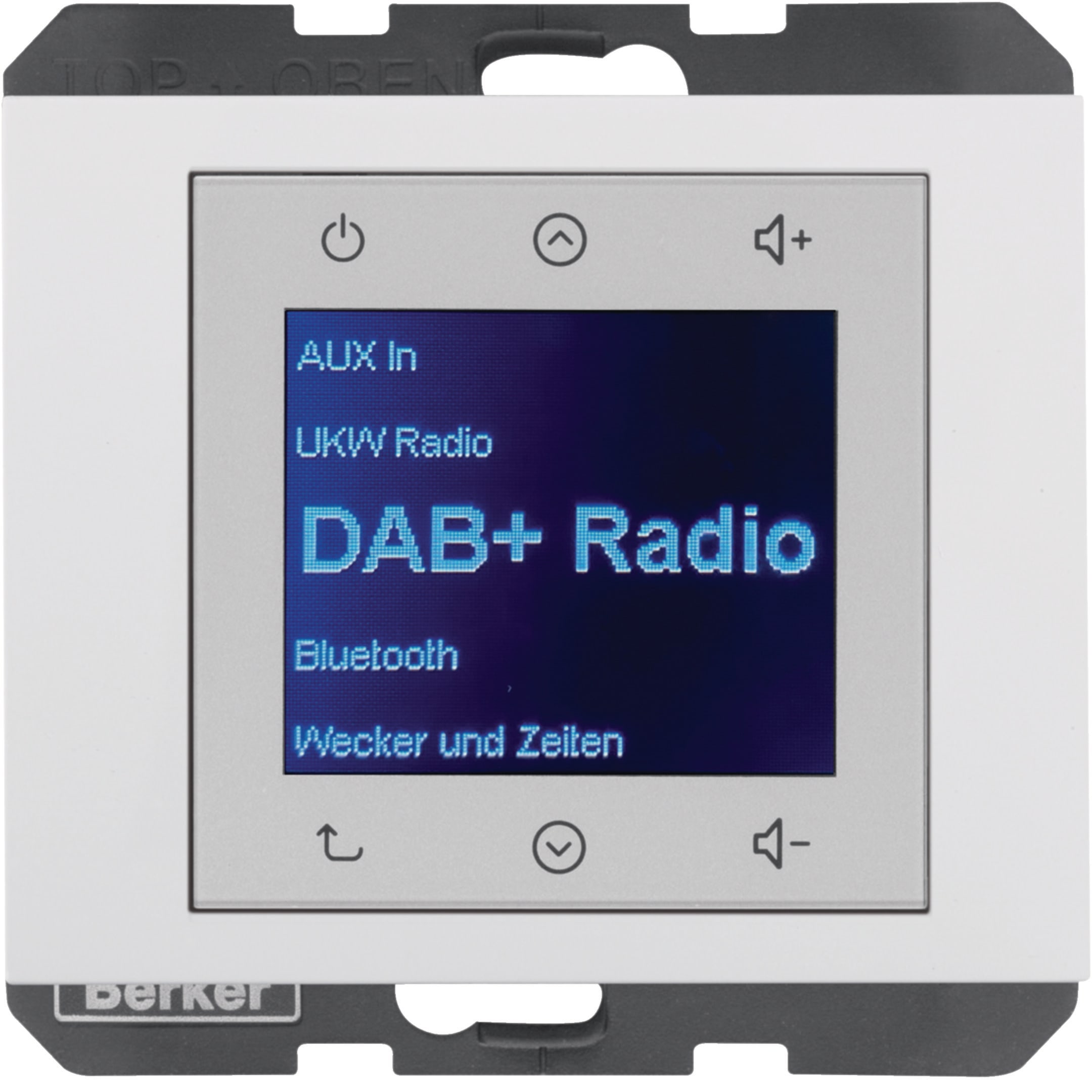 HAGER BOCCHIOTTI - Radio Touch DAB+, K.x bianco polare lucido