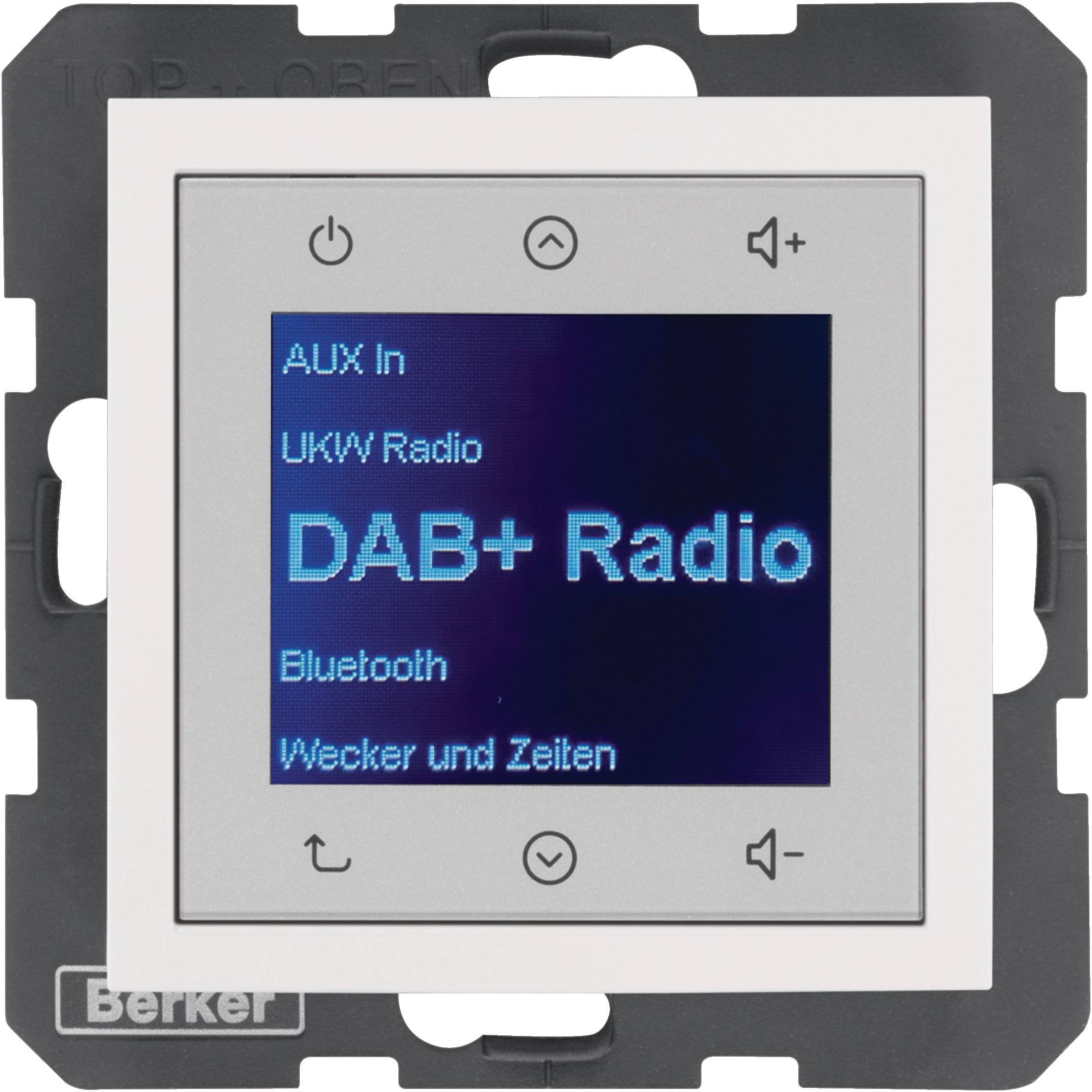 HAGER BOCCHIOTTI - Radio Touch DAB+, S.1 bianco polare lucido