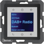 HAGER BOCCHIOTTI - Radio Touch DAB+ / Bluetooth, finitura vellutata Q.x antracite