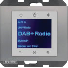 HAGER BOCCHIOTTI - Radio Touch DAB+ / Bluetooth, K.x inox laccato opaco