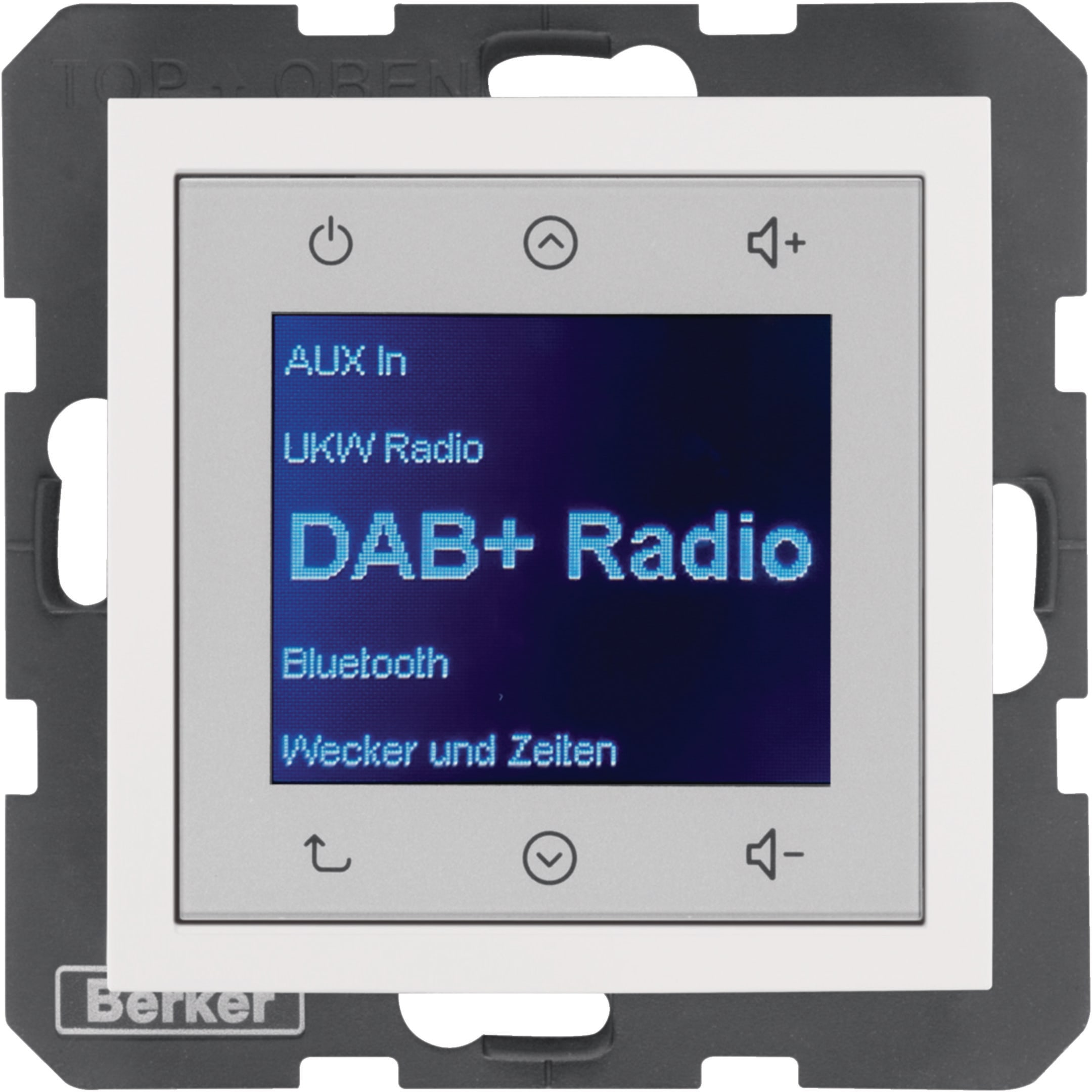 HAGER BOCCHIOTTI - Radio Touch DAB+ / Bluetooth, S.1 bianco polare lucido