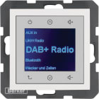 HAGER BOCCHIOTTI - Radio Touch DAB+ / Bluetooth, S.1 bianco polare lucido