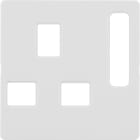 HAGER BOCCHIOTTI - Pezzo c.le x prese GBR STANDARD disinseribile Serie Q.1/Q.3 bia pol. vellut vern