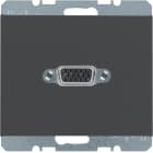 HAGER BOCCHIOTTI - Presa VGA posteriore Berker K.1 antracite opaco, verniciato