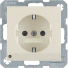 HAGER BOCCHIOTTI - Presa SCHUKO con luce di orientamento LED Berker S.1 bianco lucido