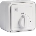 HAGER BOCCHIOTTI - Timer meccanico a parete 15 min con manopola di regolazione W.1 bianco polare