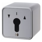 HAGER BOCCHIOTTI - Comm. x venez. bipol. con stampa a parete x cilindri di chiusura Pressofus IP44