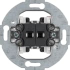 HAGER BOCCHIOTTI - Pulsante doppio, 2 contatti di chiusura 10 A - 250 V anello di supporto rotondo