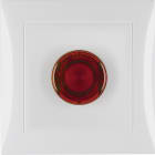 HAGER BOCCHIOTTI - Pulsante completo per luci scala Berker S.1 bianco polare lucido 2 A