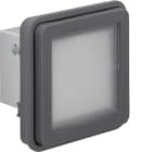 HAGER BOCCHIOTTI - segnale lum. a LED illuminazione rossa/verde Serie W.1 grigio opac