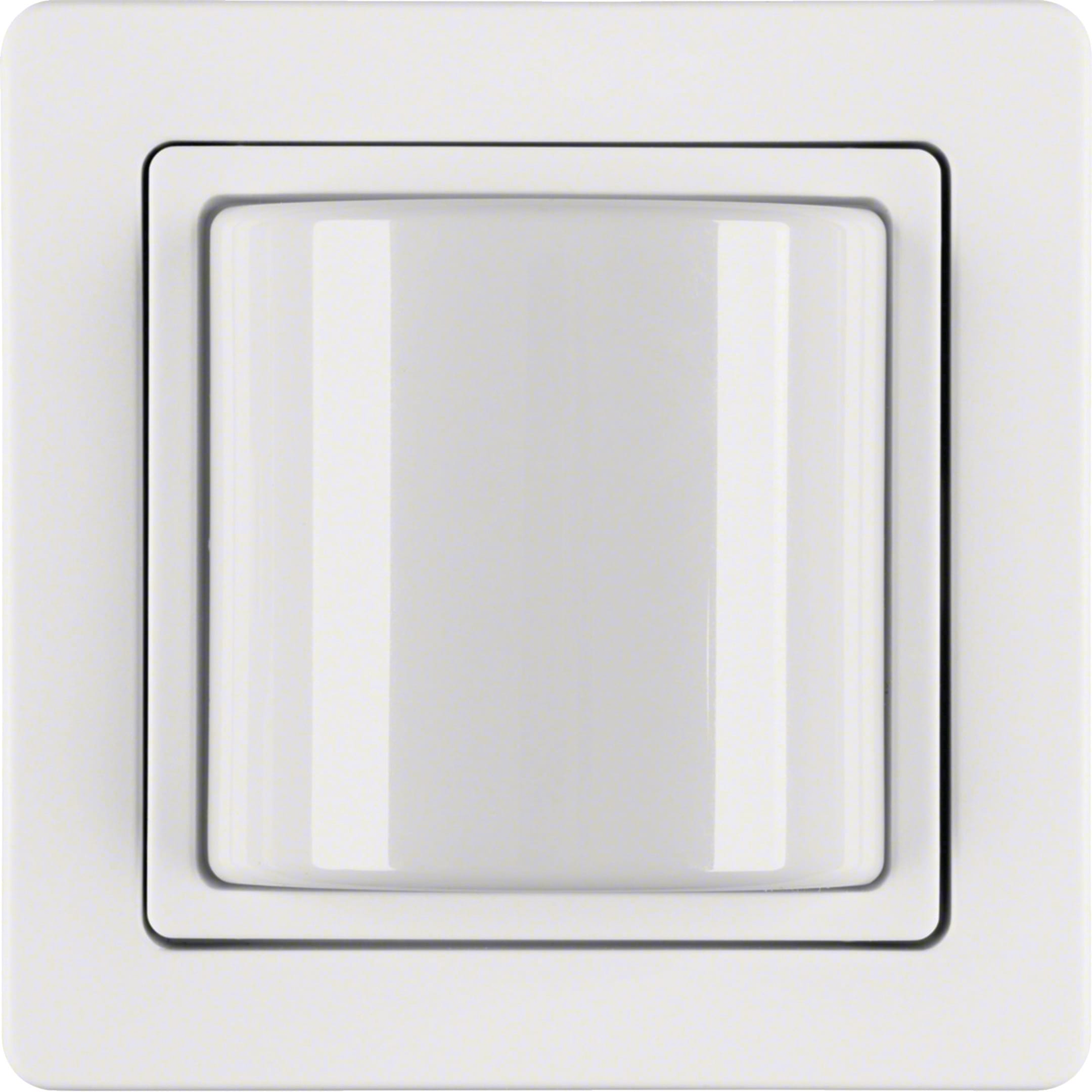 HAGER BOCCHIOTTI - Spia luminosa con cornice Berker Q.1 bianco polare velluto