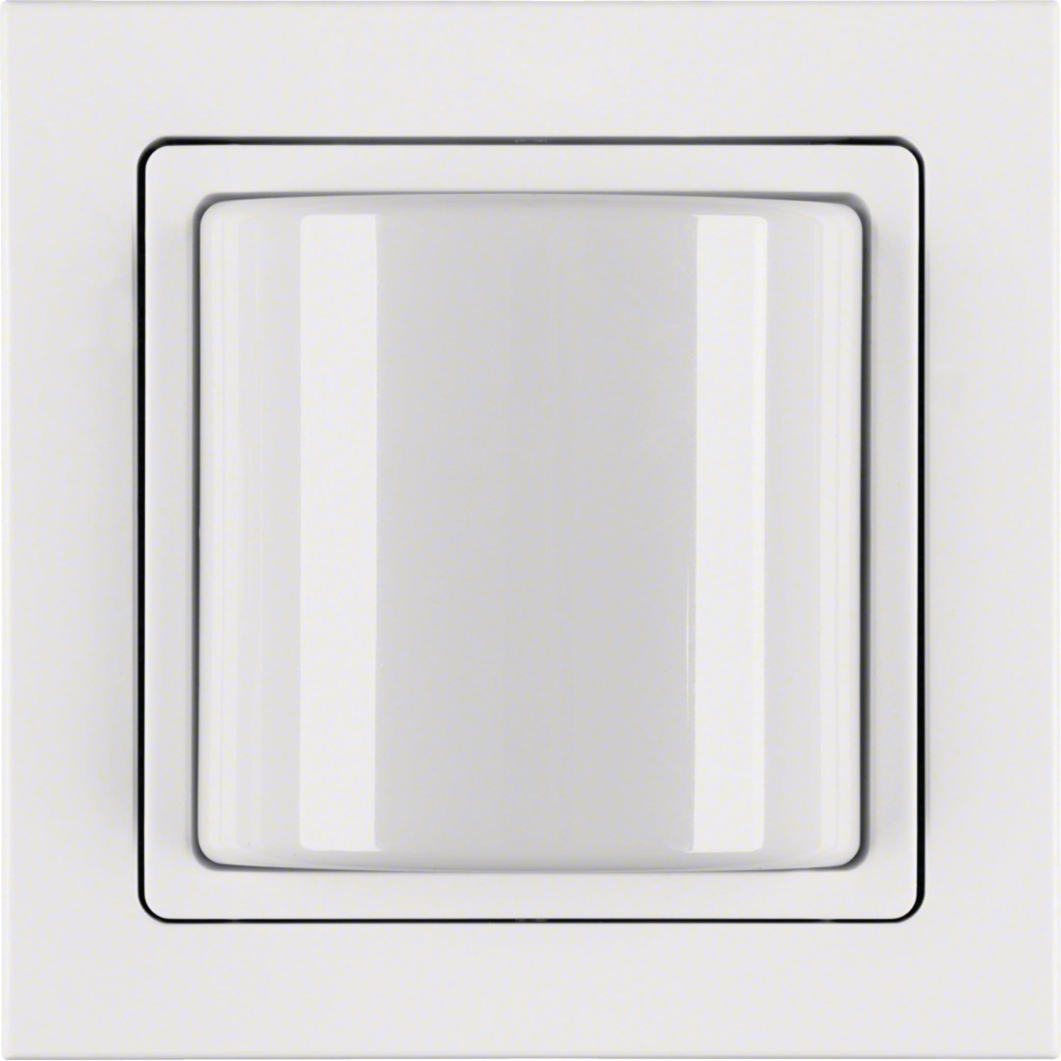 HAGER BOCCHIOTTI - Spia luminosa con cornice Berker Q.3 bianco polare velluto