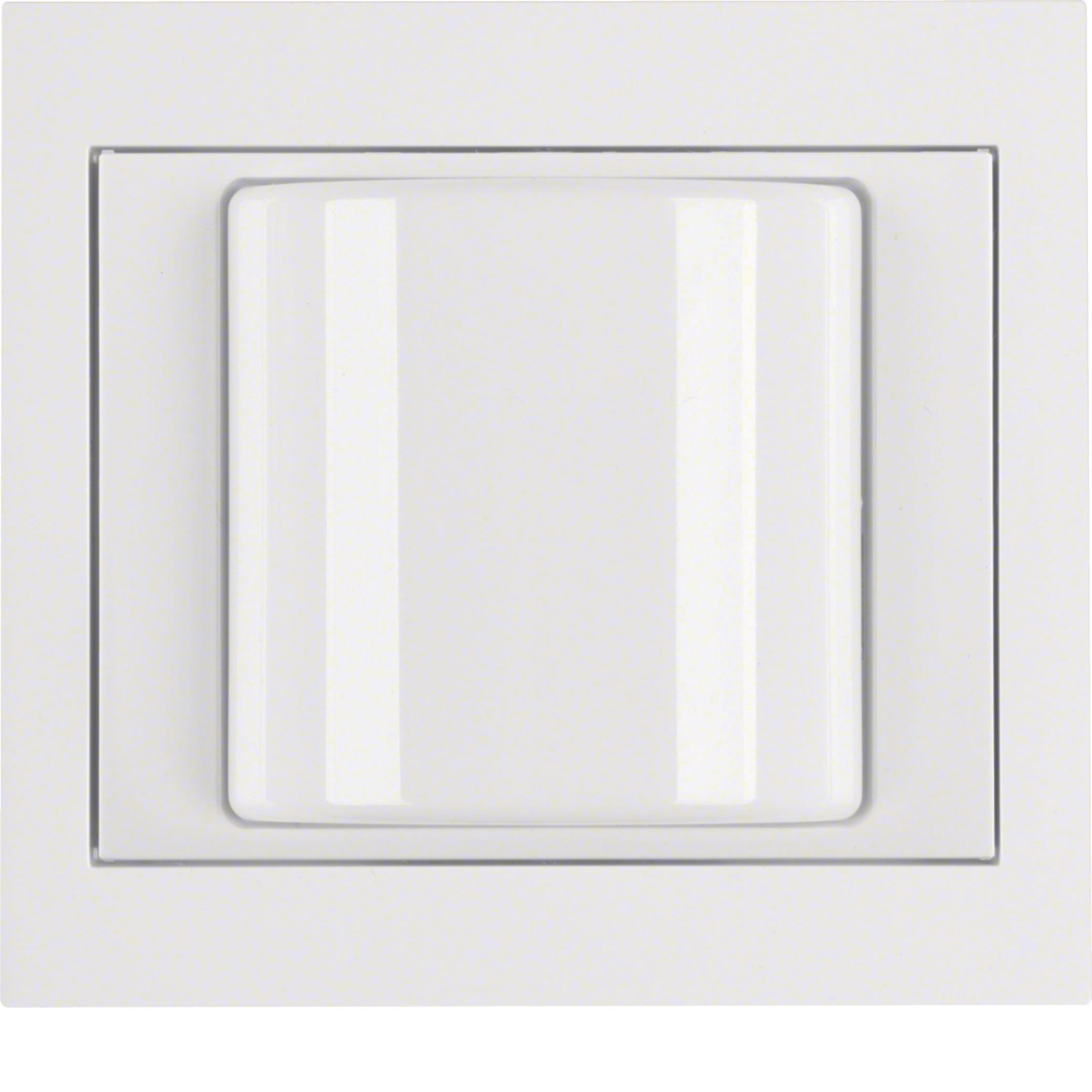 HAGER BOCCHIOTTI - Spia luminosa con cornice Berker K.1 bianco polare lucido