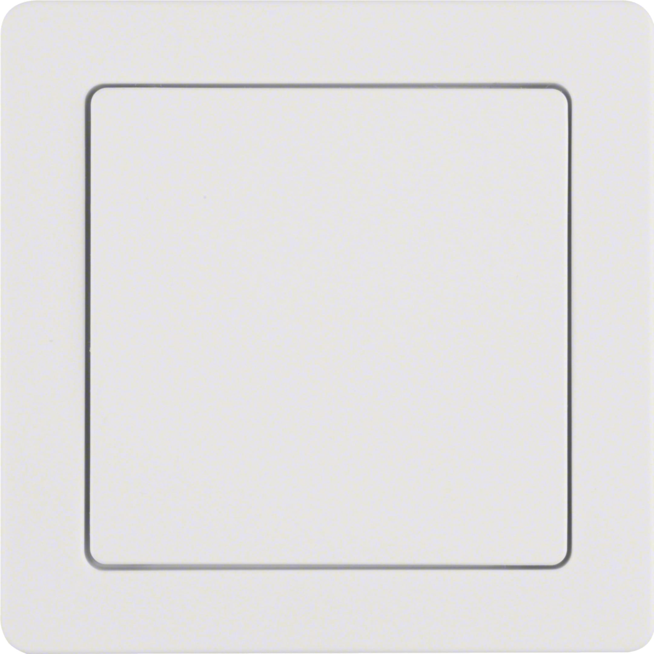 HAGER BOCCHIOTTI - Alimentatore con cornice Berker Q.1 bianco polare velluto