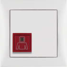 HAGER BOCCHIOTTI - Tasto di chiamata con cornice Berker S.1 bianco polare opaco