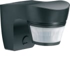 HAGER BOCCHIOTTI - Rilevatore di movimento a infrarossi da parete standard 140° IP55 10A antracite