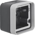 HAGER BOCCHIOTTI - Scatola con cornice a parete Berker W.1 grigio/grigio chiaro opaco