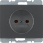 HAGER BOCCHIOTTI - Presa senza messa a terra Berker K.1 antracite opaco, verniciato