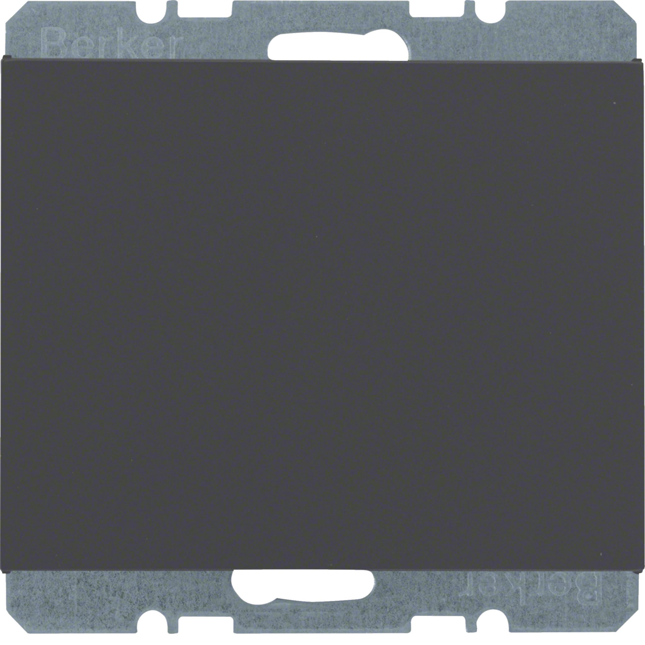 HAGER BOCCHIOTTI - Inserto cieco + pezzo c.le, attacco e graffe Serie K.1 antrac.opaco, vern.