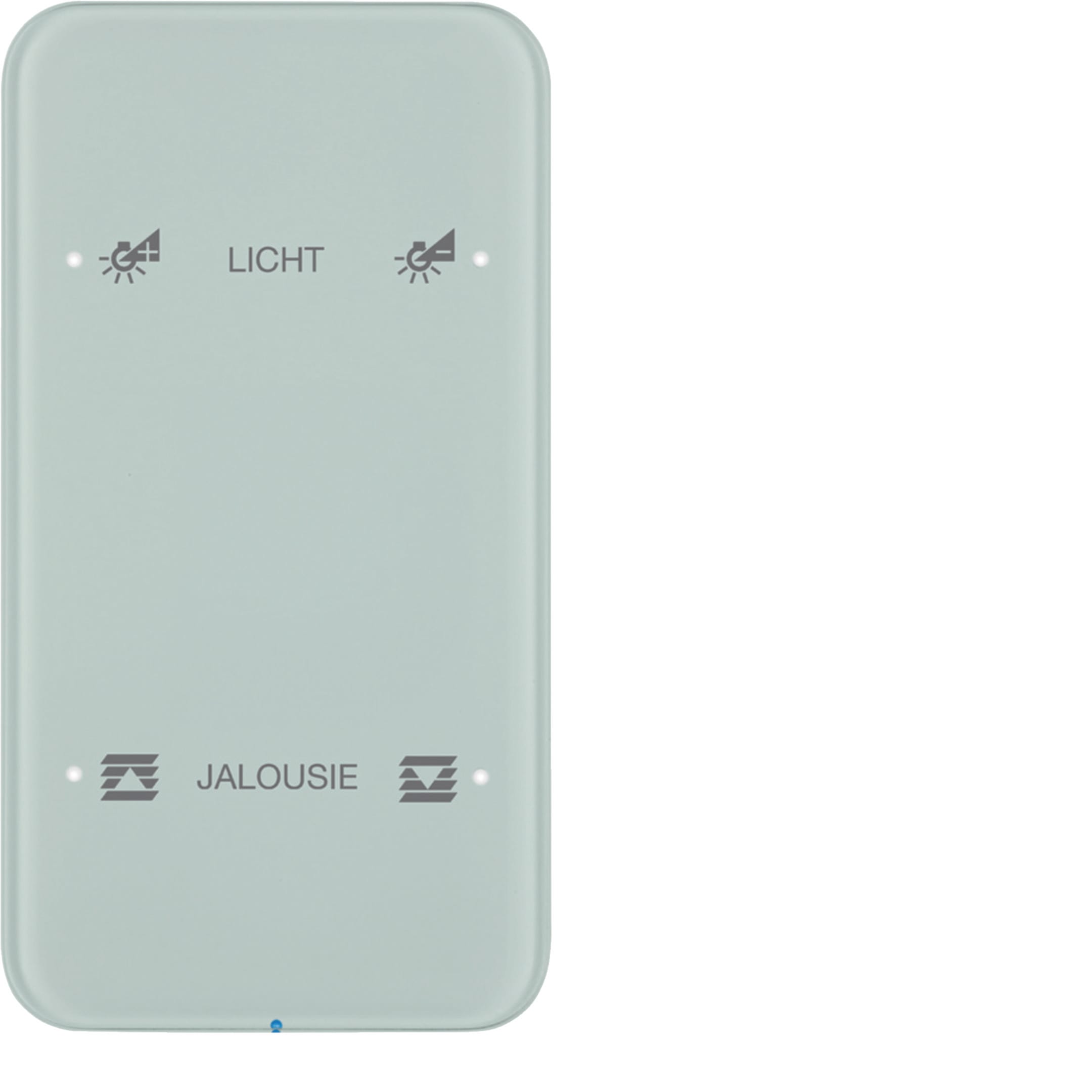 HAGER BOCCHIOTTI - Sensore touch doppio comfort KNX - Serie R.1 vetro bianco polare