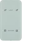 HAGER BOCCHIOTTI - Sensore touch doppio comfort KNX - Serie R.1 vetro bianco polare