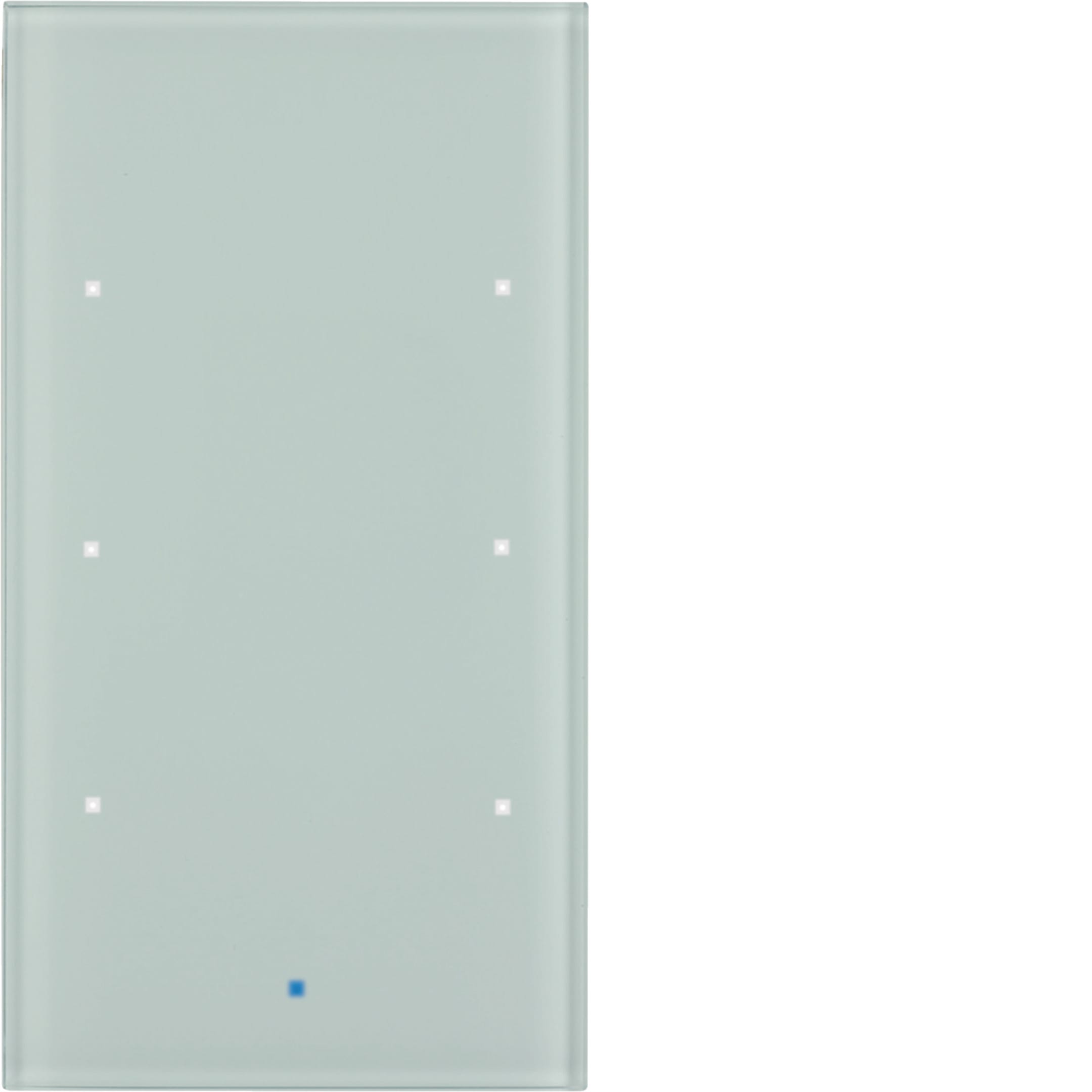 HAGER BOCCHIOTTI - Sensore vetro KNX triplo comfort KNX - Serie TS Sensor vetro bianco polare