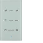 HAGER BOCCHIOTTI - Sensore vetro KNX triplo comfort KNX - Serie TS Sensor vetro bianco polare