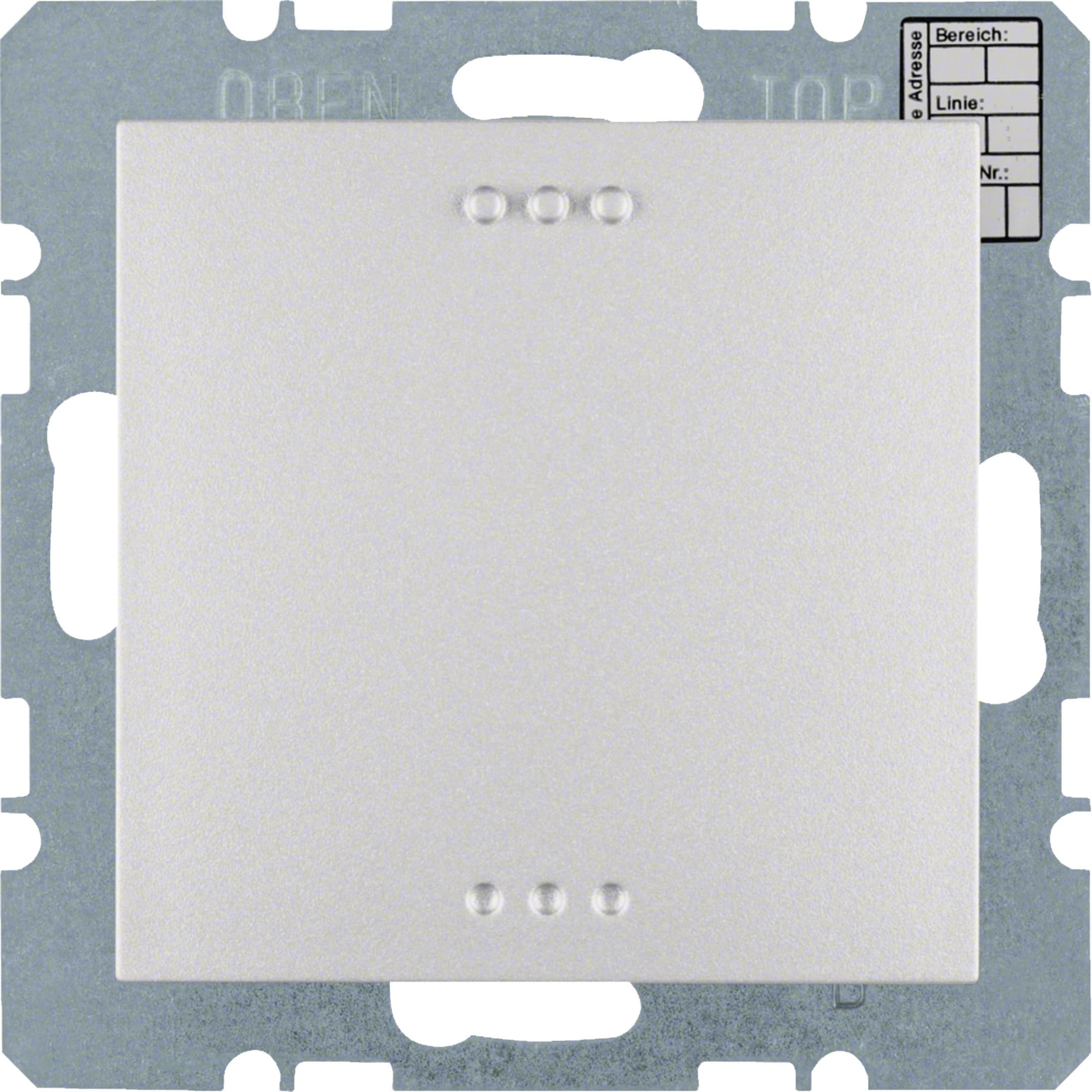 HAGER BOCCHIOTTI - Sensore KNX CO2 + reg. umidità e temp. KNX - Serie S.1/B.3/B.7 alu opac, vern.