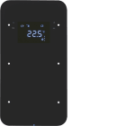 HAGER BOCCHIOTTI - Sensore touch doppio con Termostato KNX - Serie R.1 vetro nero